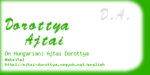 dorottya ajtai business card